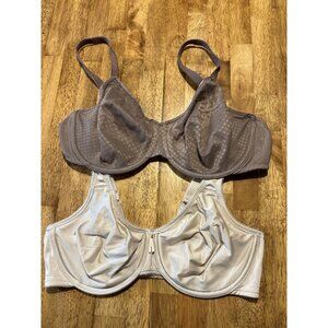 WACOAL Bundle of TWO Basic Beauty Bra Underwire Satin Lined Contour Comfort 36D